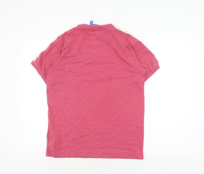 Unisex Adults UK Size S adidas Red Basic T-Shirt