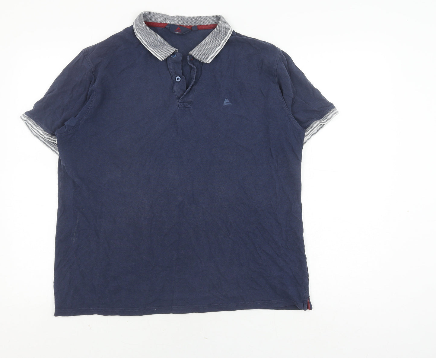 Glen Valley Men's Blue Polo Shirt L Casual Cotton