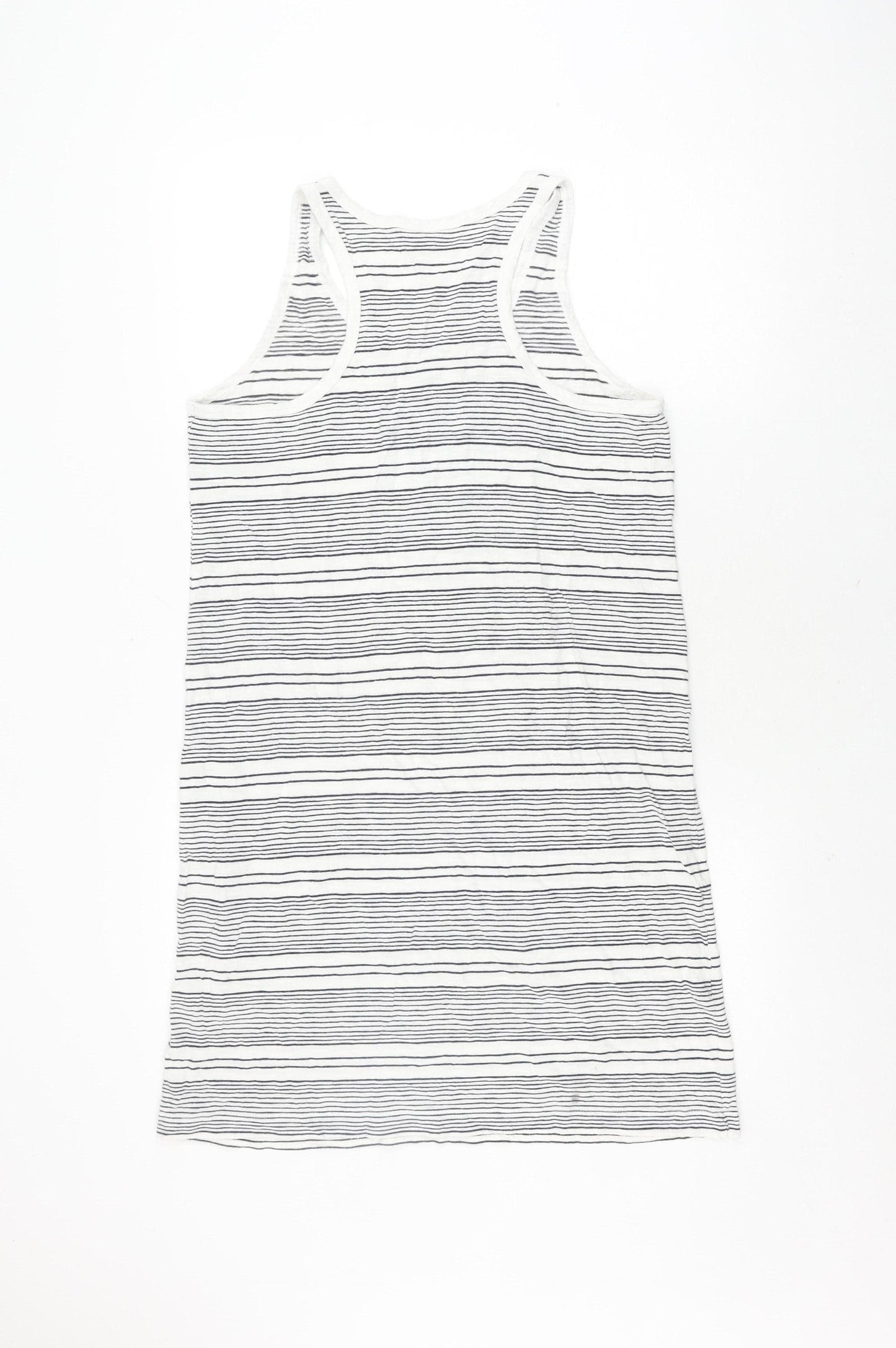 GAP Women's Black White Striped Tank Dress L