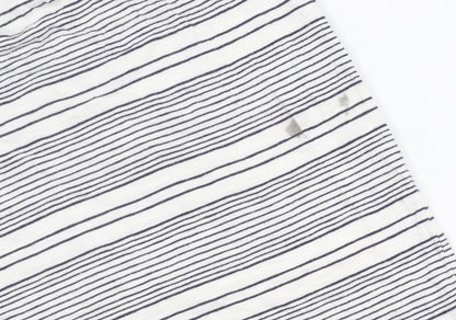 GAP Women's Black White Striped Tank Dress L