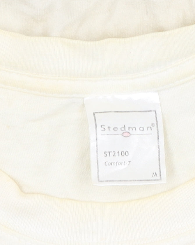 Unisex Adults UK Size M Stedman White Jersey T-Shirt