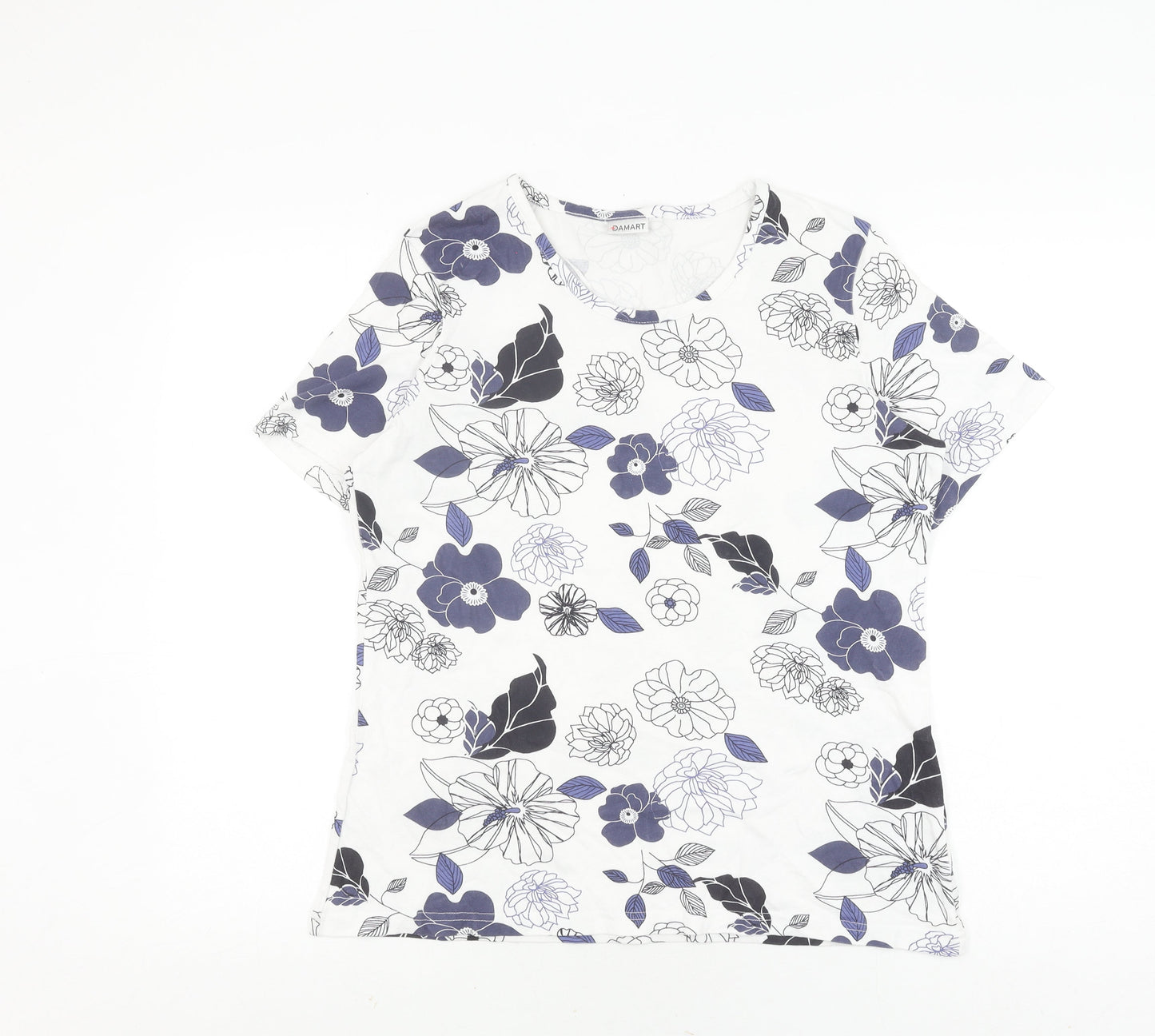 Damart Women's Multicoloured Floral T-Shirt L