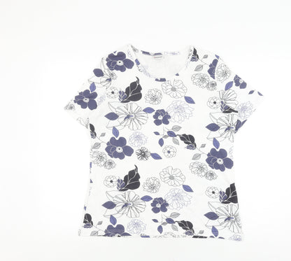 Damart Women's Multicoloured Floral T-Shirt L