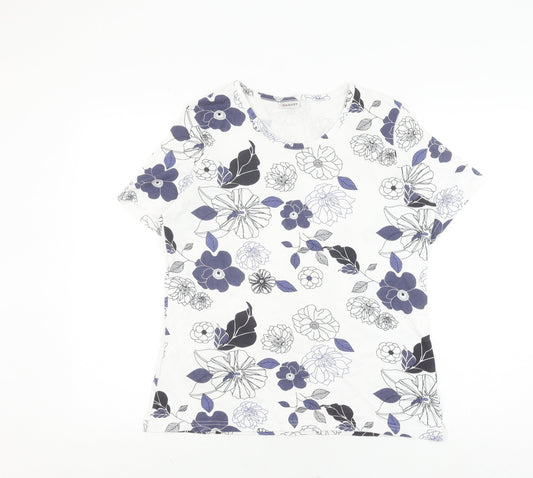 Damart Women's Multicoloured Floral T-Shirt L