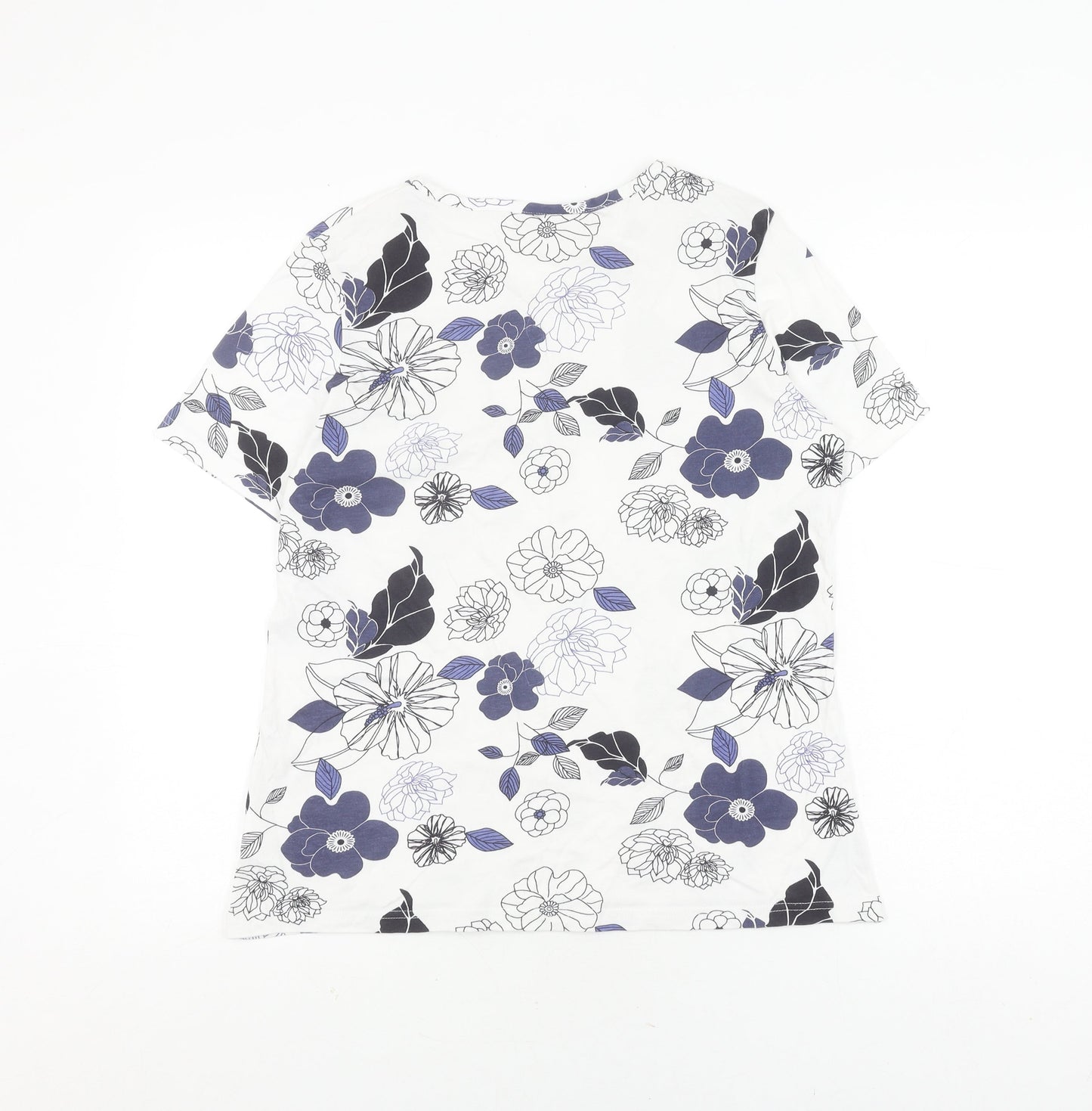 Damart Women's Multicoloured Floral T-Shirt L