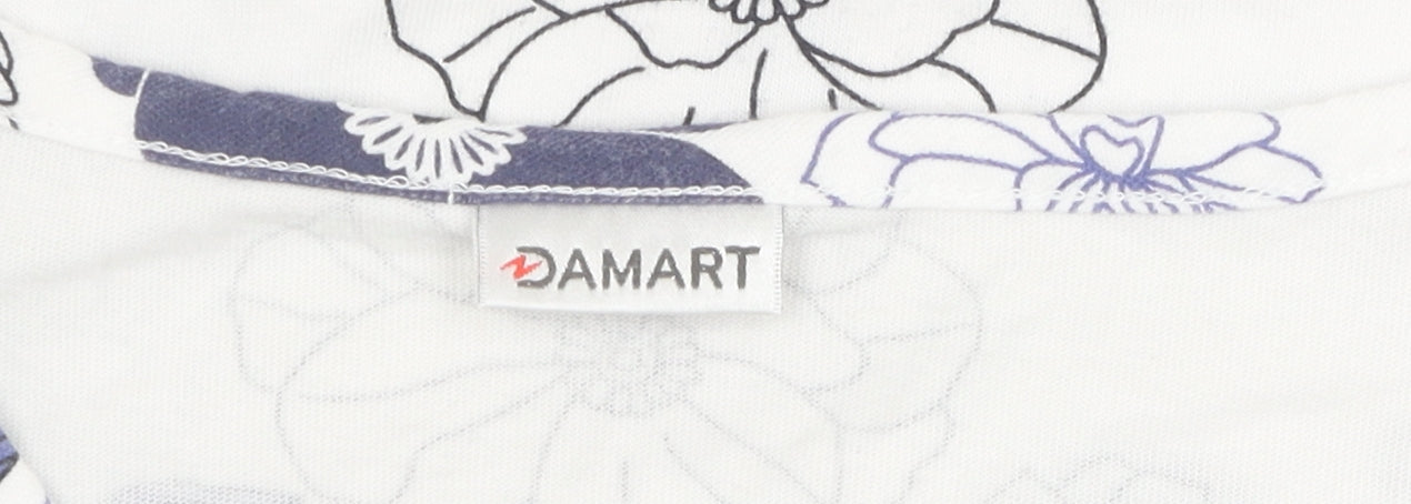 Damart Women's Multicoloured Floral T-Shirt L