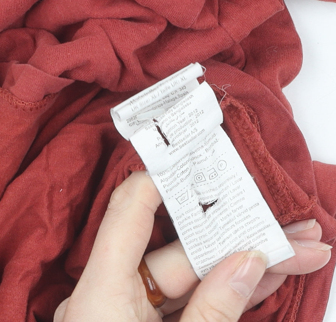 Jack & Jones Vintage Red Men's XL Logo T-Shirt