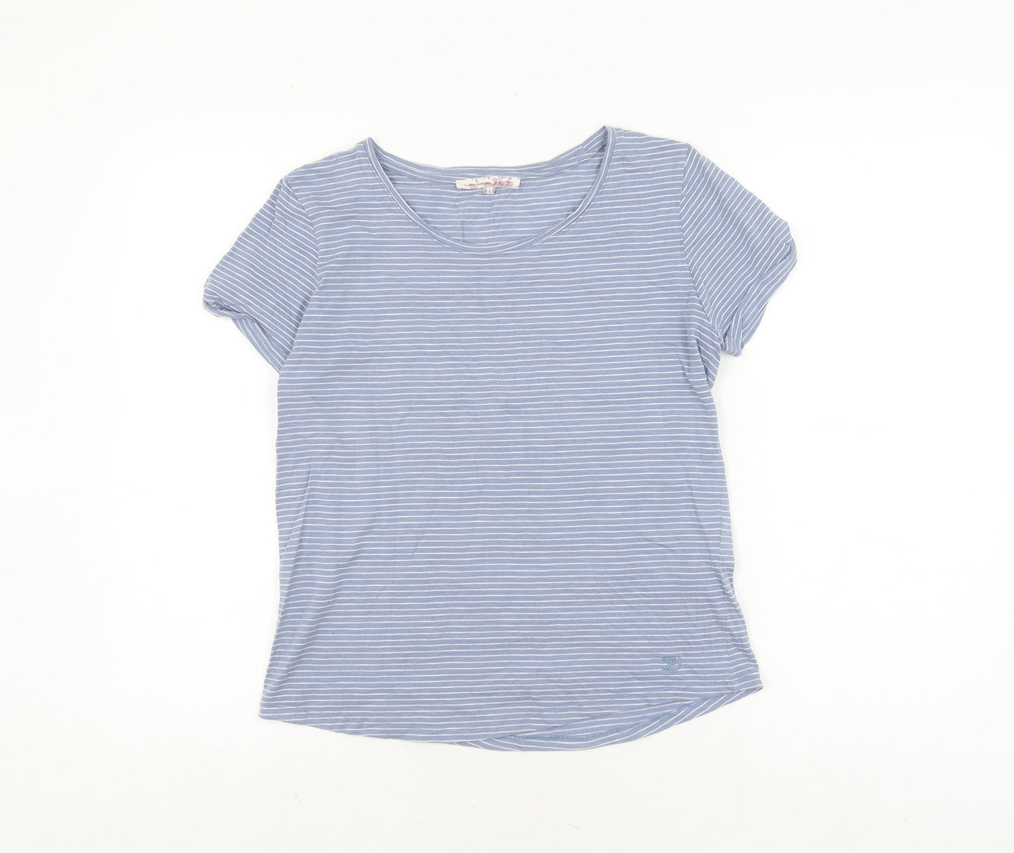 Womens UK Size S TOM TAILOR Blue Basic T-Shirt