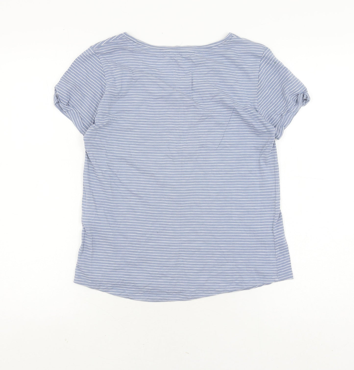 Womens UK Size S TOM TAILOR Blue Basic T-Shirt