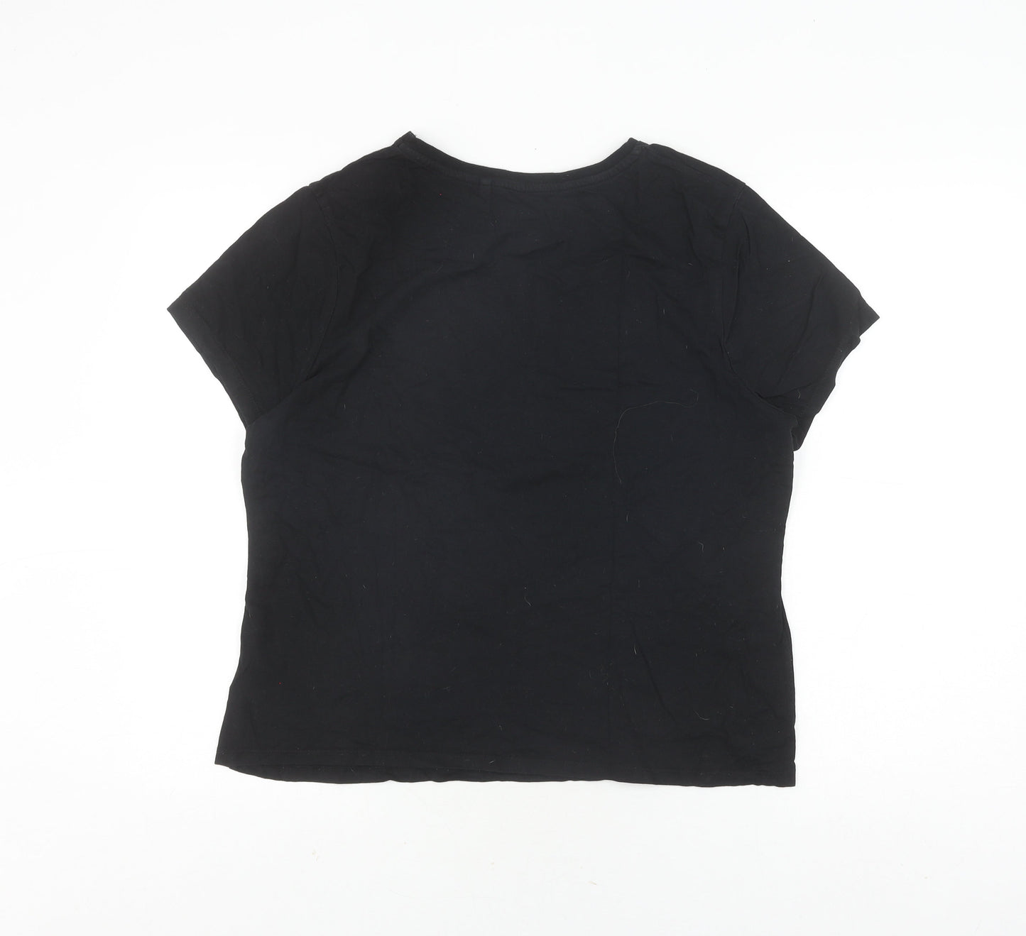 Unisex Adults UK Size L Disney Black  T-Shirt