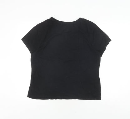 Unisex Adults UK Size L Disney Black  T-Shirt