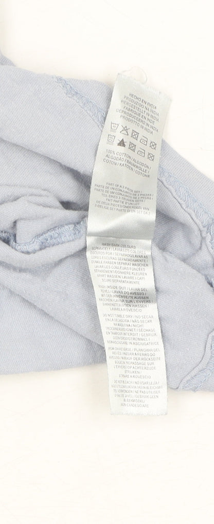 Womens UK Size M Disney Blue Basic T-Shirt