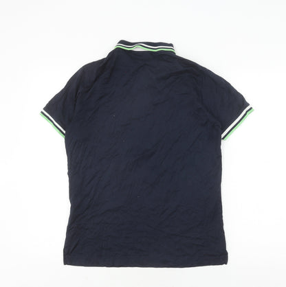 Lagerfeld Men's Blue Polo Shirt Medium