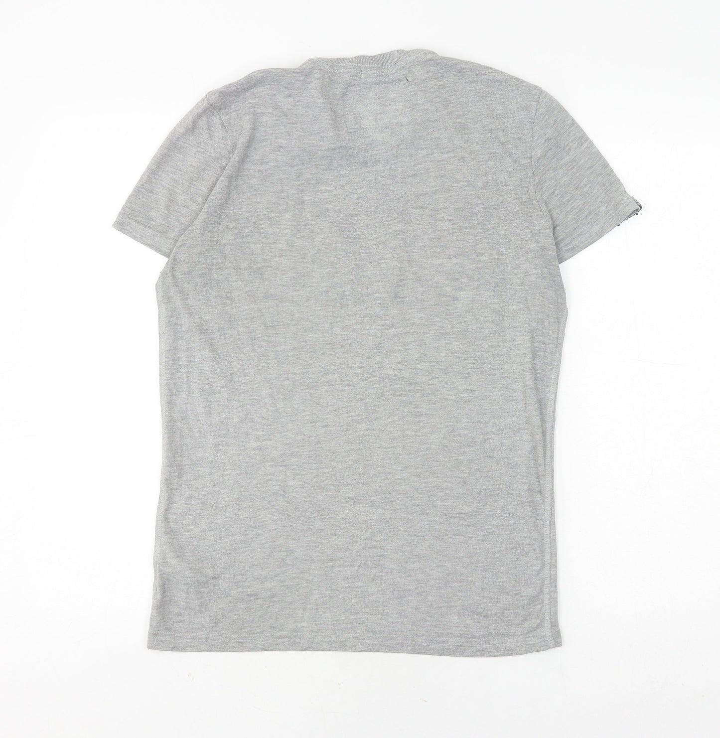 SuperDry Men's Grey Logo T-Shirt, Size S, Casual Style