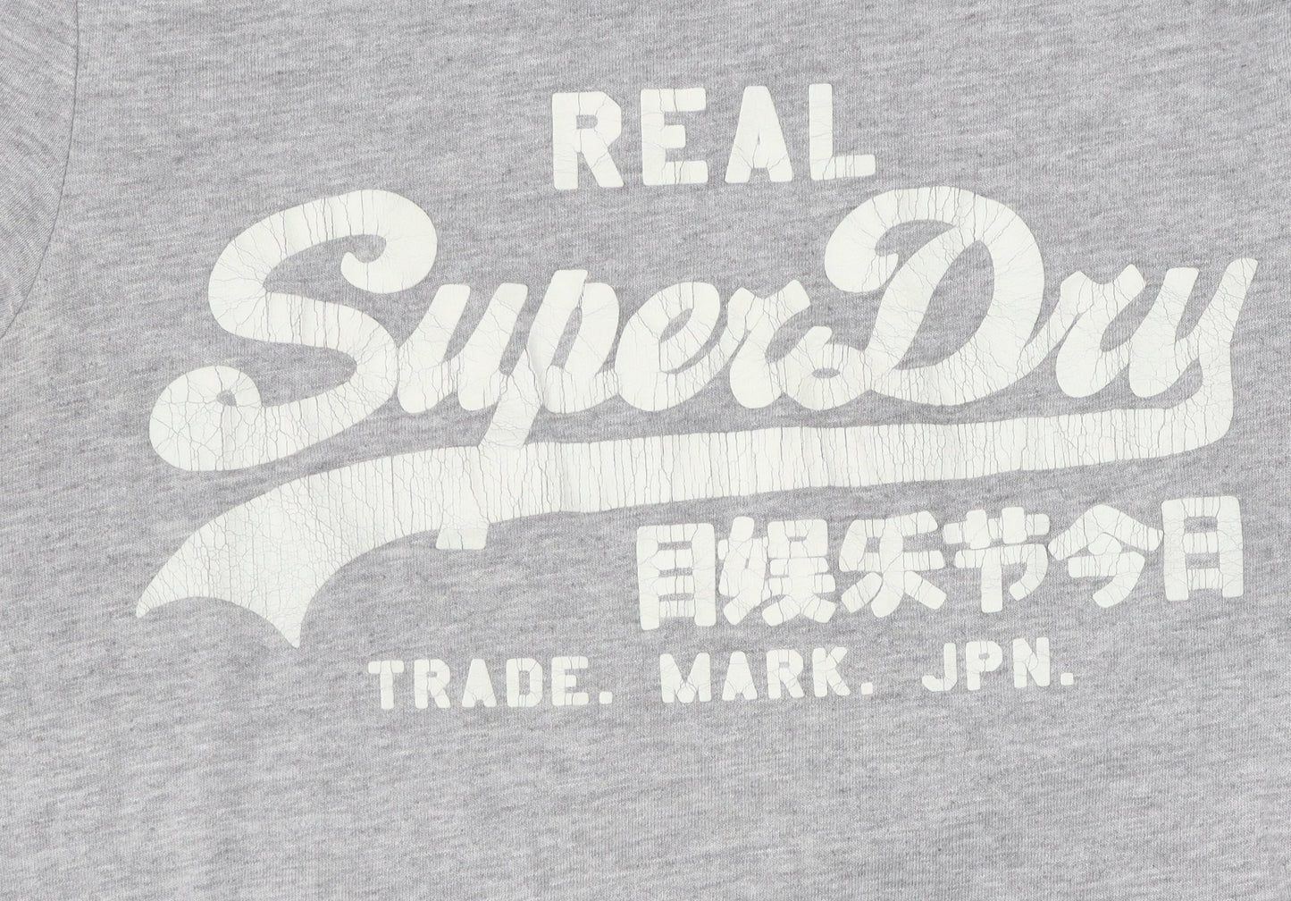 SuperDry Men's Grey Logo T-Shirt, Size S, Casual Style