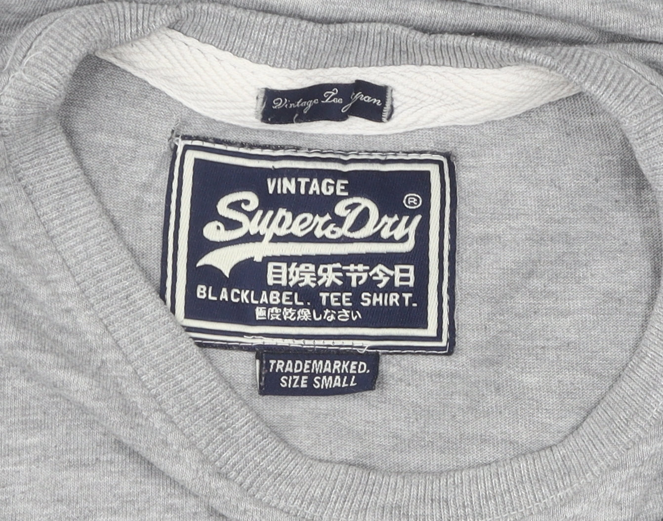 SuperDry Men's Grey Logo T-Shirt, Size S, Casual Style