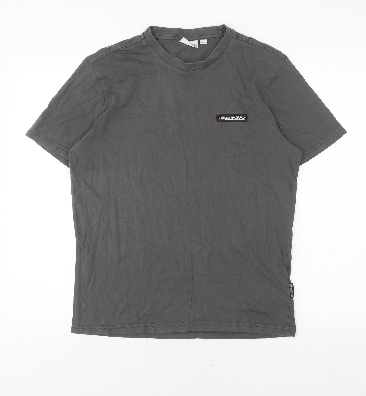 Napapijri Grey Men's Small Logo T-Shirt