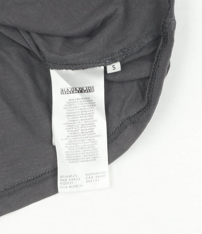 Napapijri Grey Men's Small Logo T-Shirt