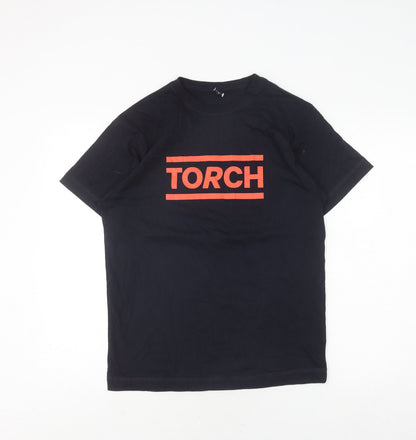 Mens UK Size S Continental Black  T-Shirt