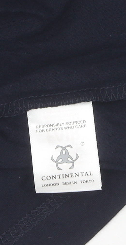 Mens UK Size S Continental Black  T-Shirt