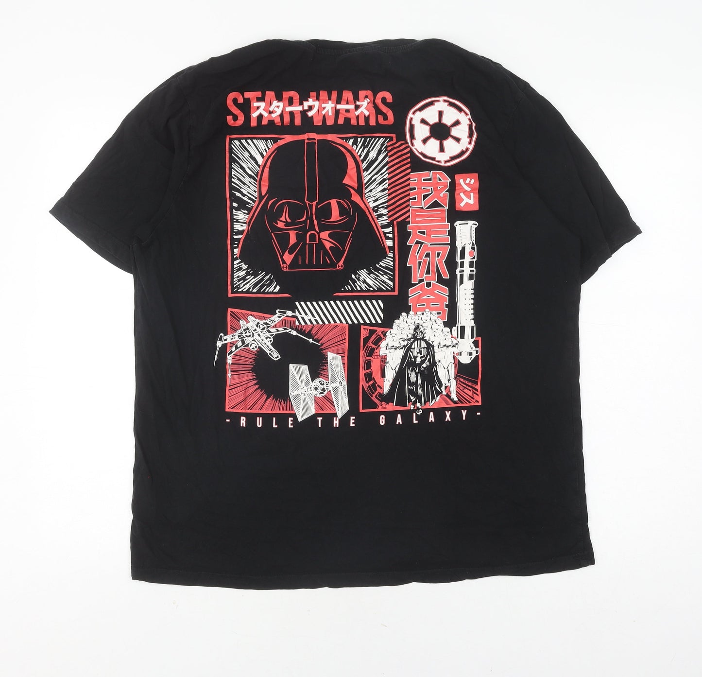 Star Wars Men's Black Graphic T-Shirt L