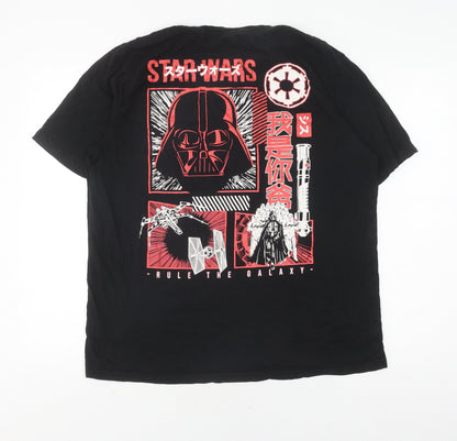 Star Wars Men's Black Graphic T-Shirt L