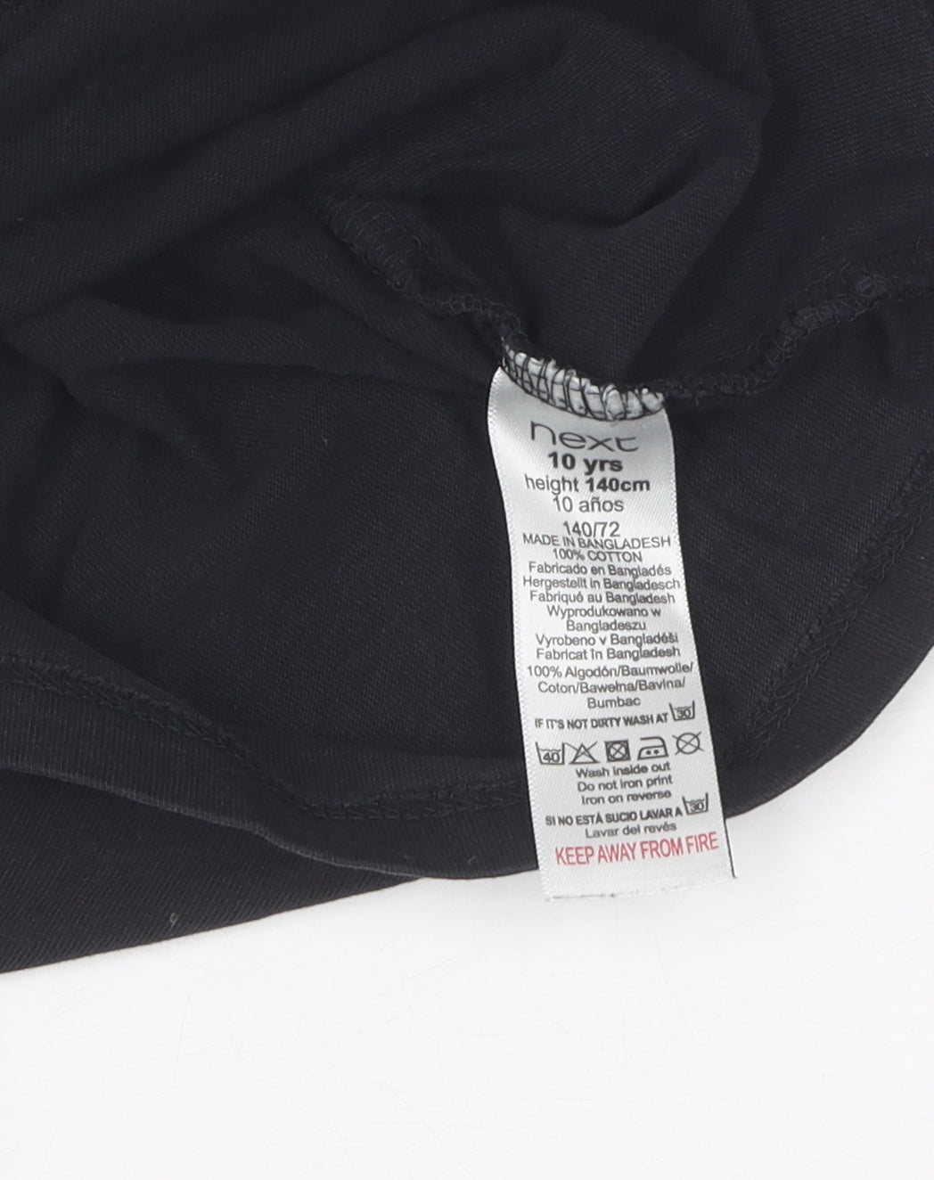 Next Boys Black Roblox Graphic T-Shirt 10 Years Casual
