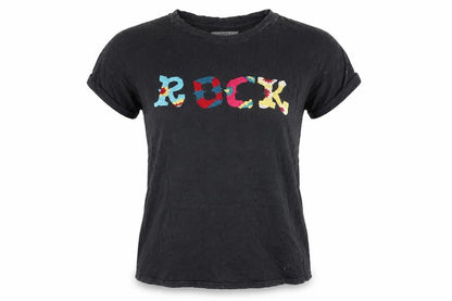 Womens UK Size S Zara Black Basic T-Shirt