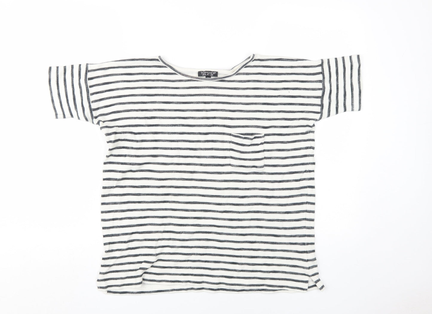 Womens UK Size 8 Topshop Multicoloured Basic T-Shirt