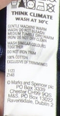 Marks and Spencer Men's Blue Polo Shirt 2XL