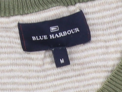 Marks & Spencer Men's Green Cotton Pullover Jumper M