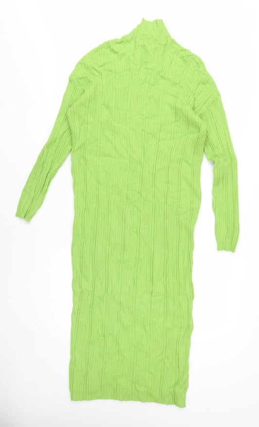 Zara Women’s Green Midi Bodycon Dress Size M