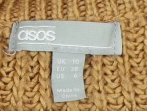 Womens UK Size 10 ASOS Brown Pullover Jumper