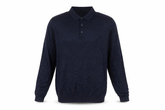 Nines Collection Men's Black M Collared Pullover Jumper