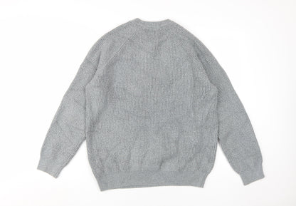 Marks and Spencer Men's Grey XL Supersoft Jumper