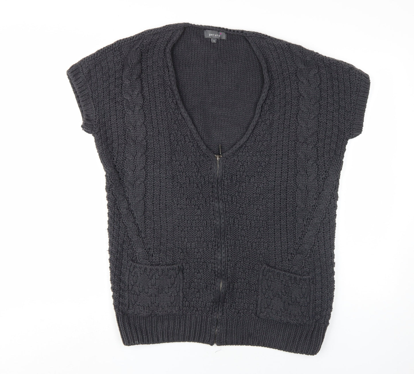 Womens UK Size 10 Marks and Spencer Black Cardigan Jumper