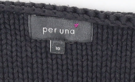 Womens UK Size 10 Marks and Spencer Black Cardigan Jumper