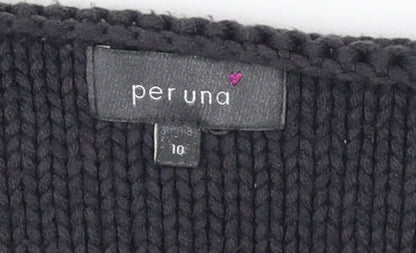 Womens UK Size 10 Marks and Spencer Black Cardigan Jumper
