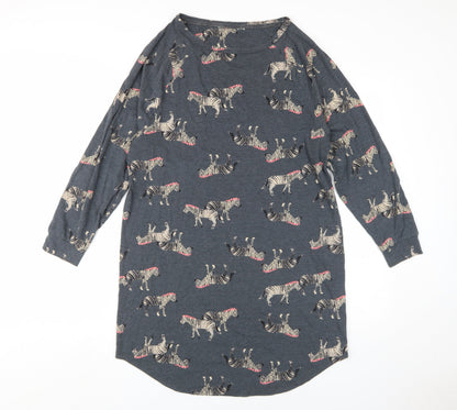 Marks and Spencer Grey Zebra Nightshirt Women’s Size 10