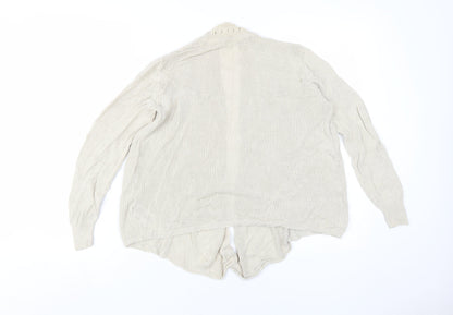 Womens UK Size 14 Marks and Spencer Beige Cardigan Jumper