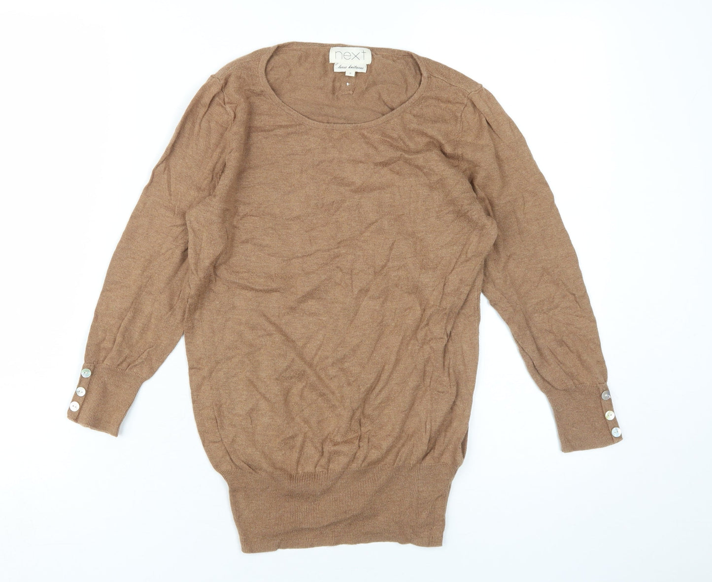 Womens UK Size 8 NEXT Brown Pullover Jumper