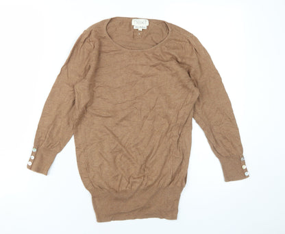 Womens UK Size 8 NEXT Brown Pullover Jumper