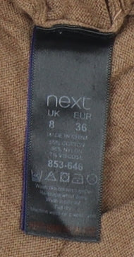 Womens UK Size 8 NEXT Brown Pullover Jumper