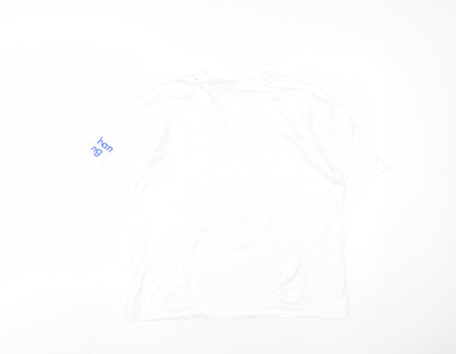 Womens UK Size 12 Zara White Basic T-Shirt
