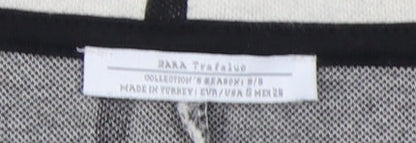 Zara Trafaluc Women's Black/White Striped Shift Dress XS