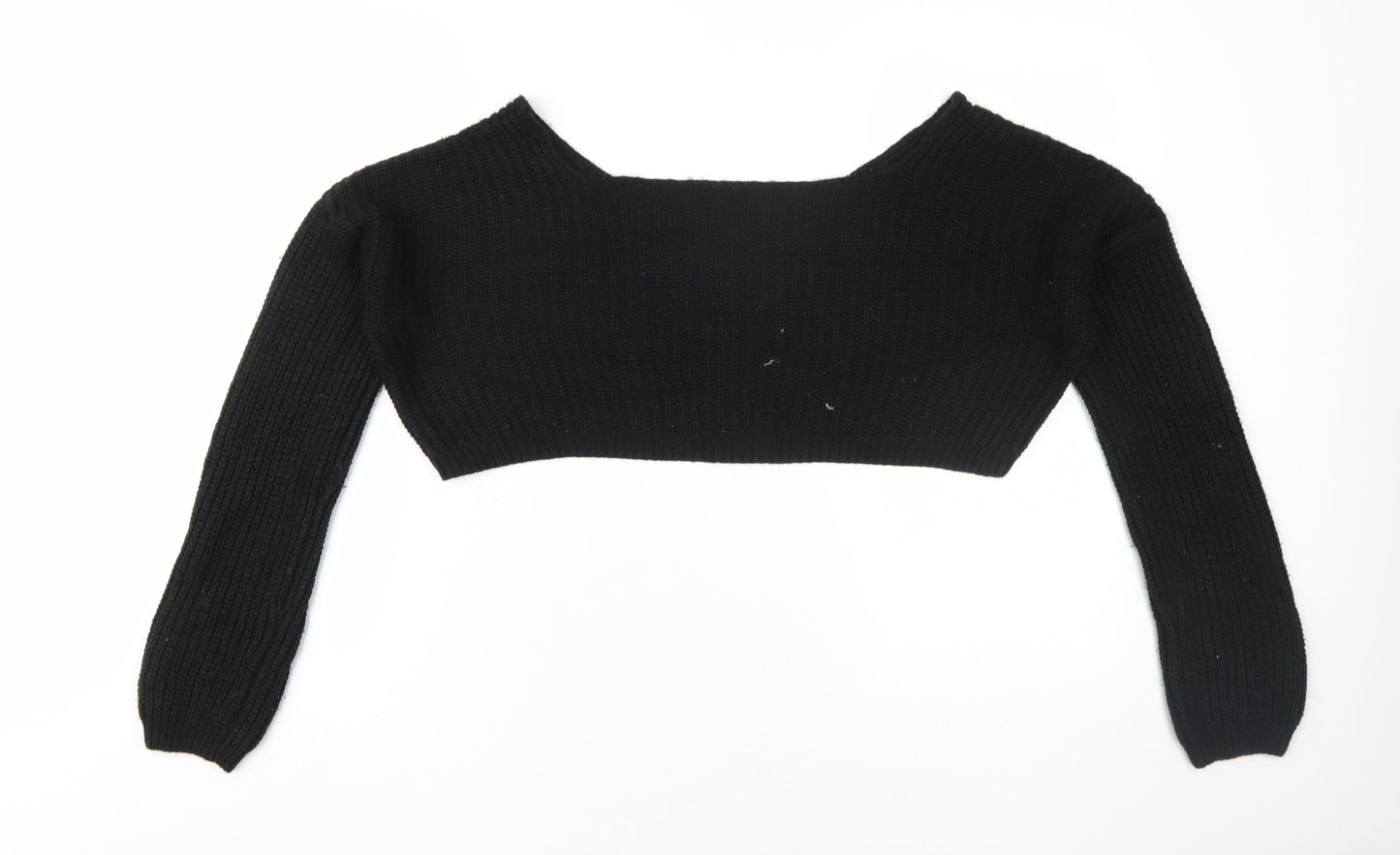 Boohoo Women's Black Knit Pullover Jumper M