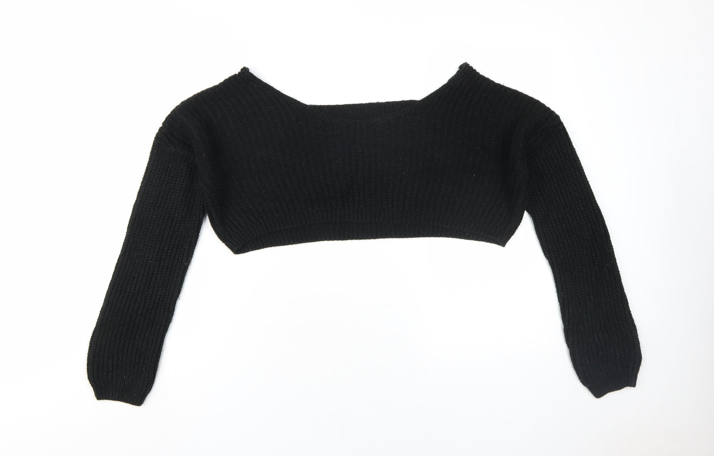 Boohoo Women's Black Knit Pullover Jumper M