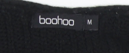 Boohoo Women's Black Knit Pullover Jumper M