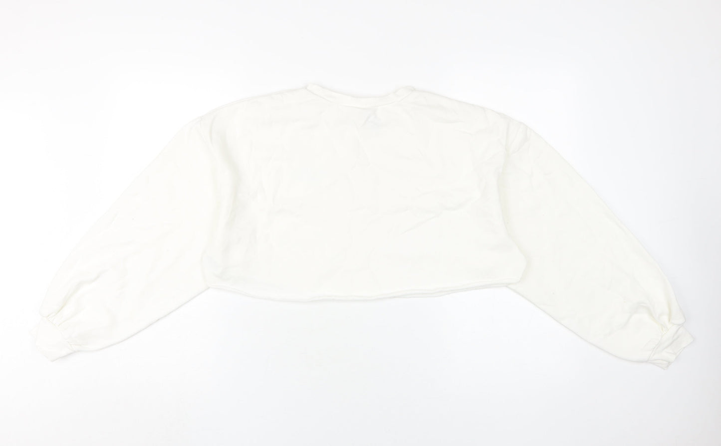 Womens UK Size 12 H&M White Pullover Sweatshirt