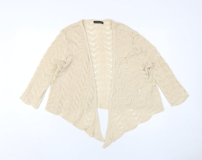 David Emanuel Women's Beige Knit Cardigan M